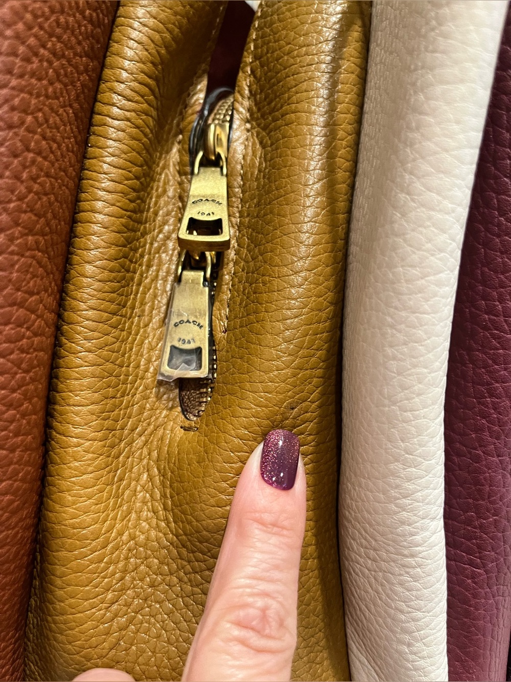 COACH Harmony Snakeskin Colorblock Hobo Shoulder bag 76418 VGC! - Picture 11 of 15